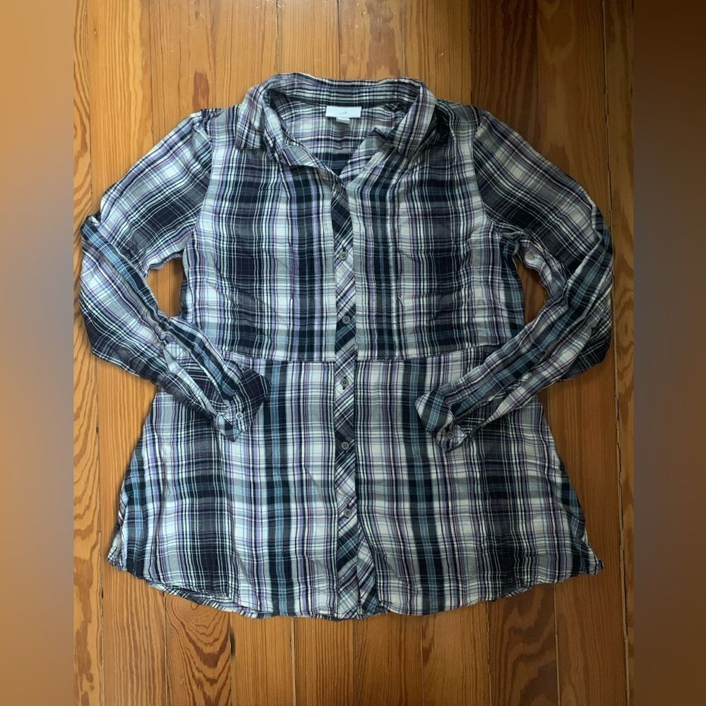J Jill Plaid Shirt